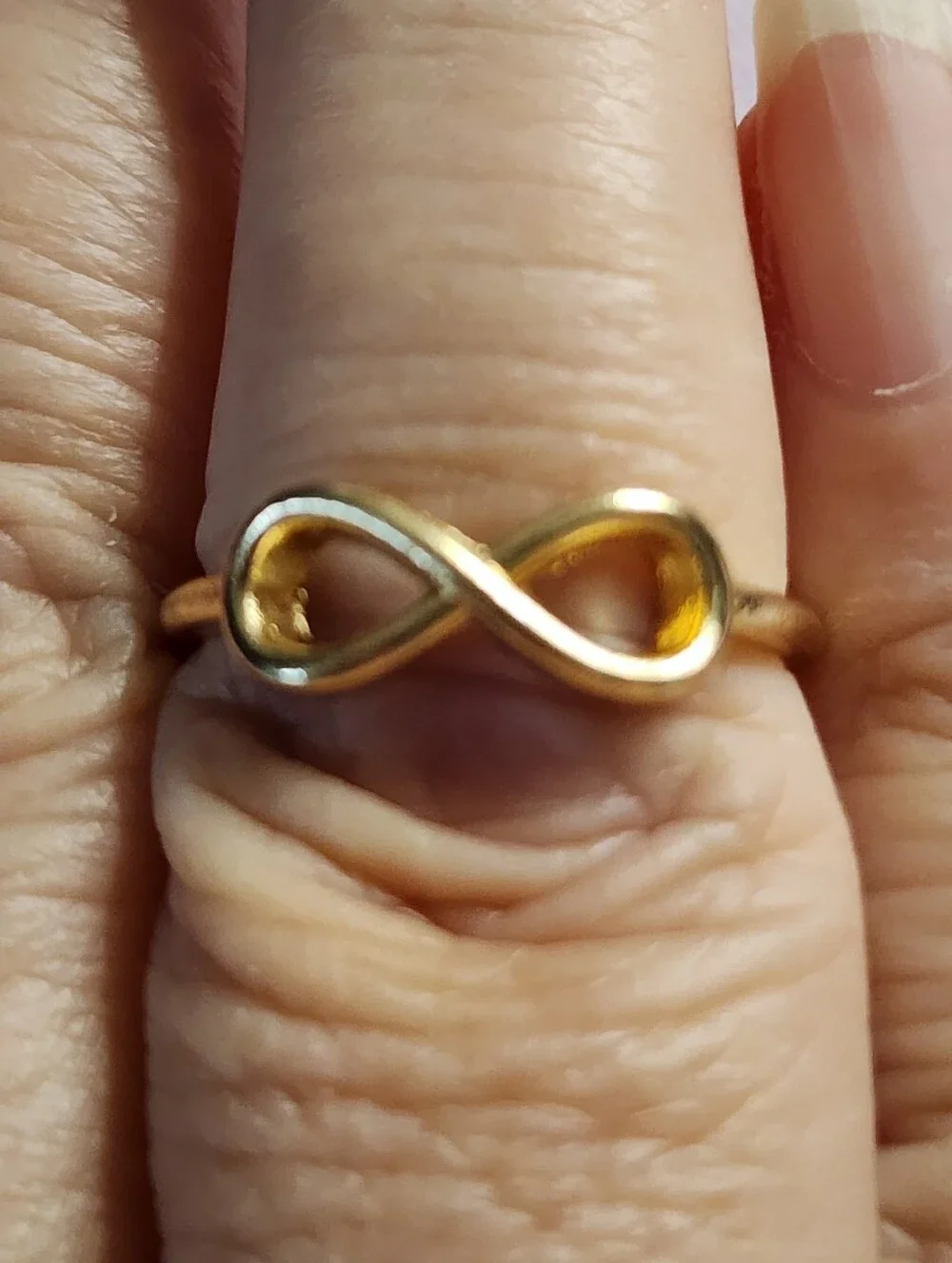 Goldtone Infinity Ring